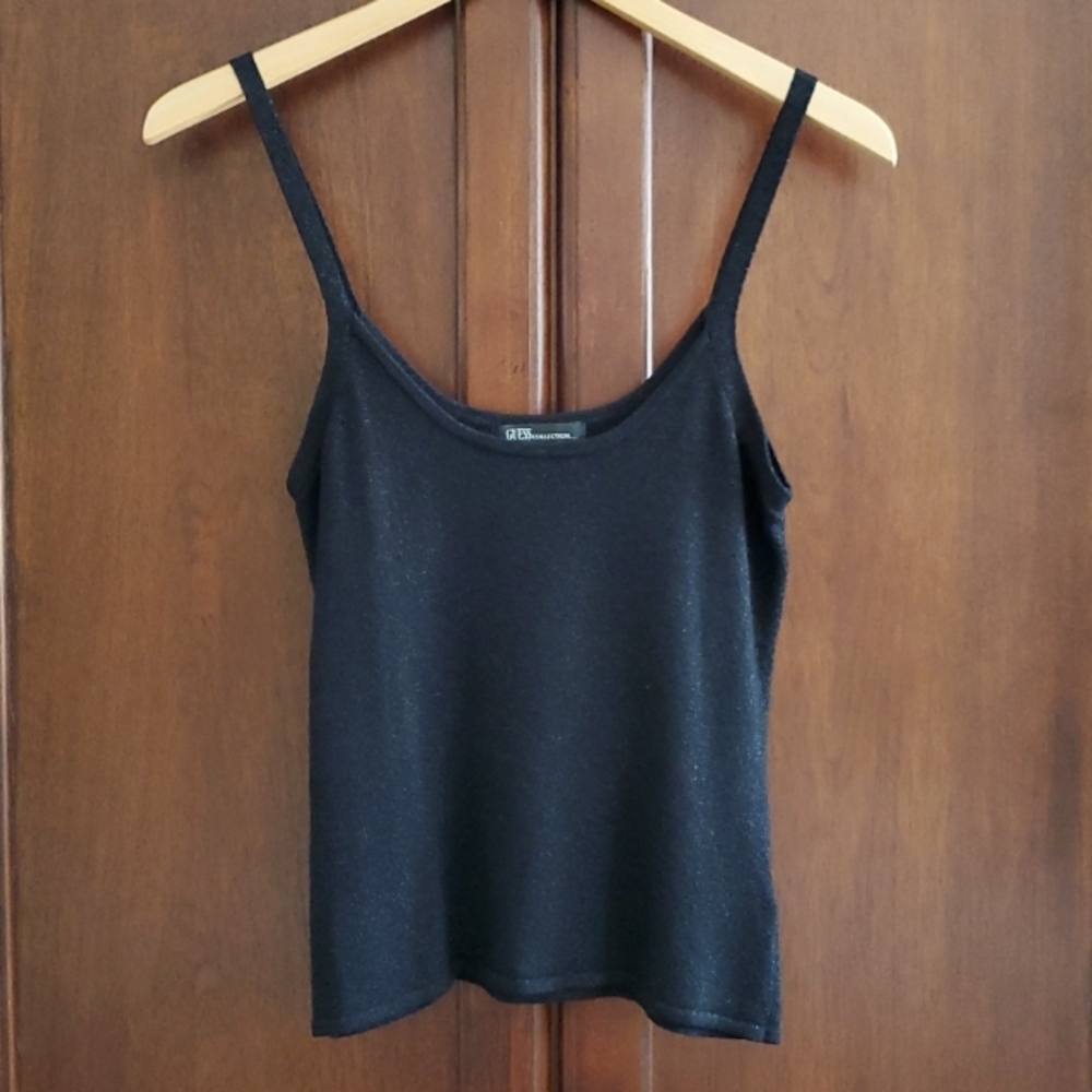 Guess Collection Black Knit Tank Top